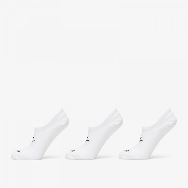 Ponožky Nike Everyday Plus Cushioned Footie Dri-FIT 3-Pack Socks White/ Black XL