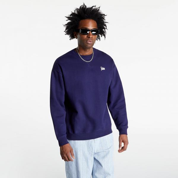 Patta Basic Crewneck Sweater Evening Blue