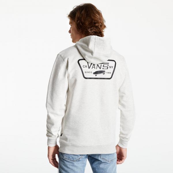 Vans Full Patched Pullover Fleece Hoodie Oatmeal Heather
