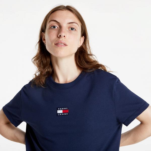 Tommy Jeans Tommy Center Badge Tee Twilight Navy