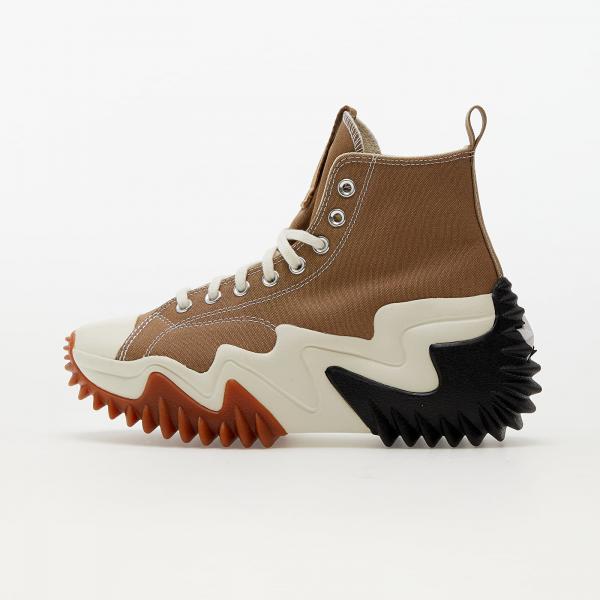 Converse Run Star Motion Canvas Platform Sand Dune/ Black/ Egret