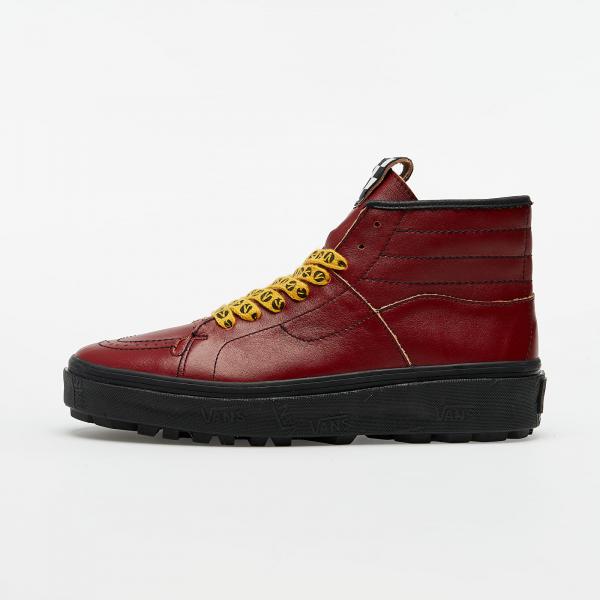 Vans Vault x Taka Hayashi Sk8-Boot LX (Leather) Red Dahlia/ Black