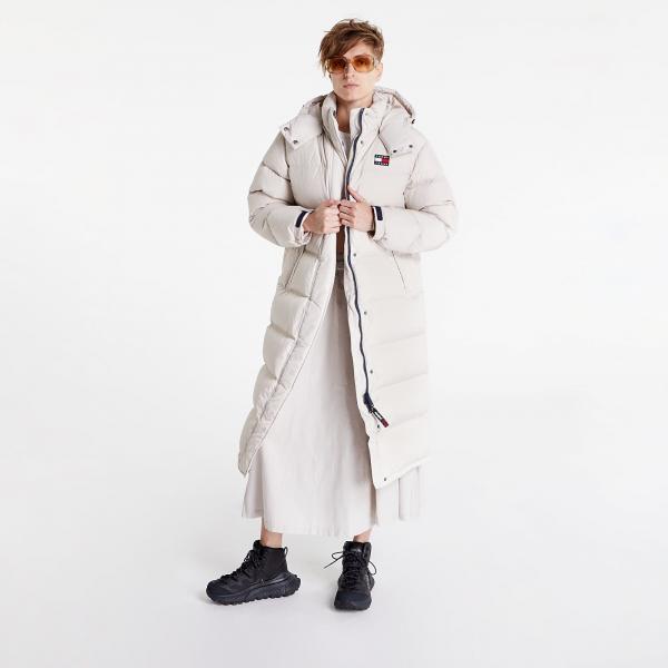 Tommy Jeans Alaska Winter Long Puffer Coat Stony Beige