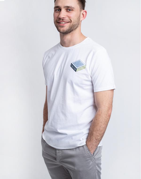 Tričko Knowledge Cotton Alder 1969 Tee 1010 Bright White