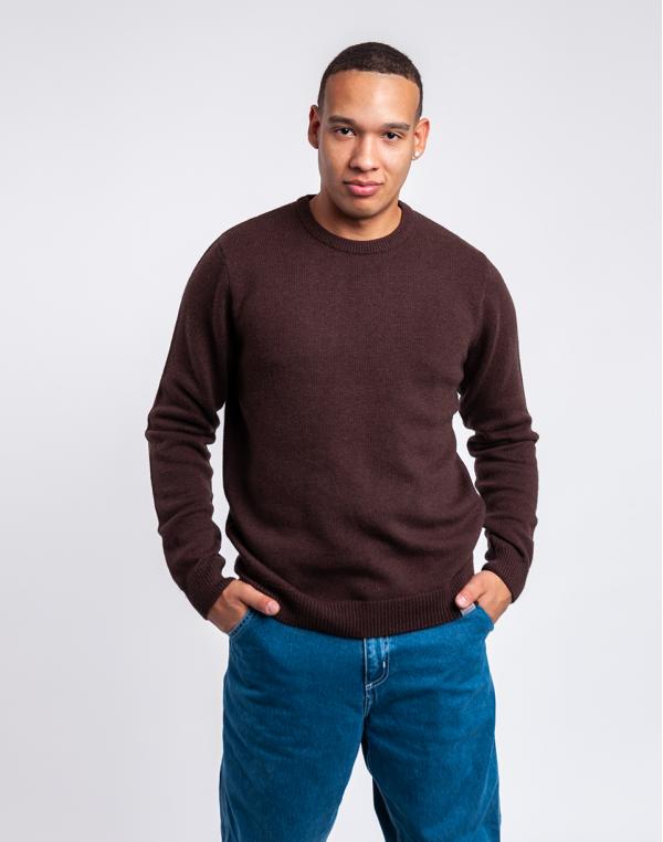 Carhartt WIP Allen Sweater Dark Umber Heather S