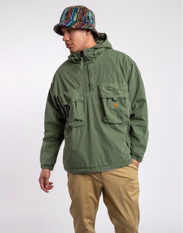 Carhartt WIP Berm Pullover Dollar Green garment dyed S