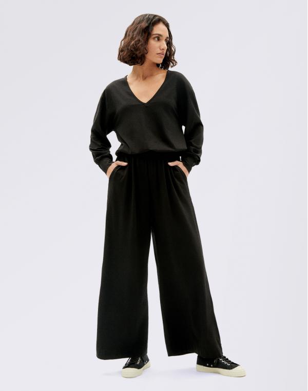 Thinking MU Black Sonata Jumpsuit BLACK XS