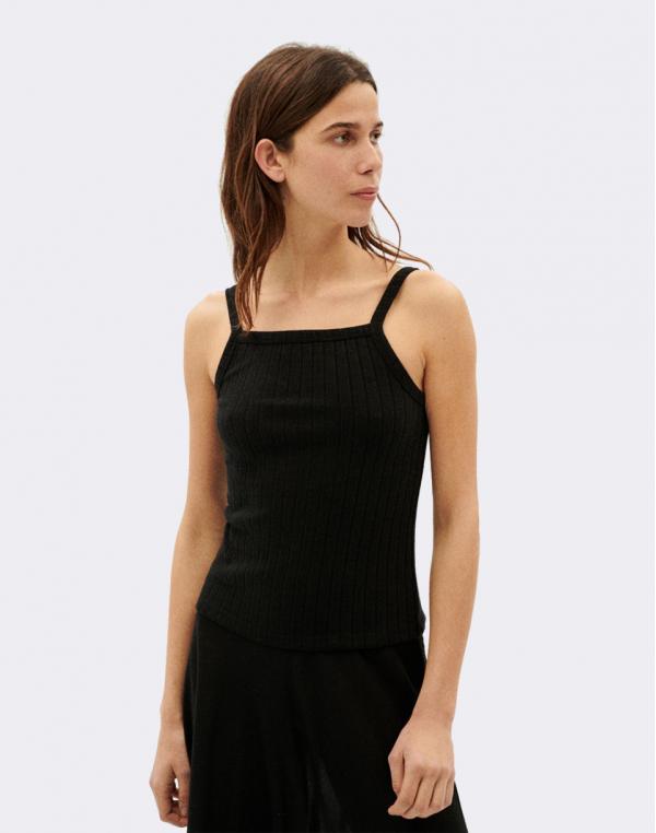 Thinking MU Black Trash Aster Top BLACK XS