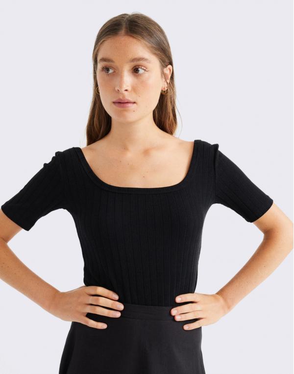 Tričko Thinking MU Black Trash Sunflower Top BLACK