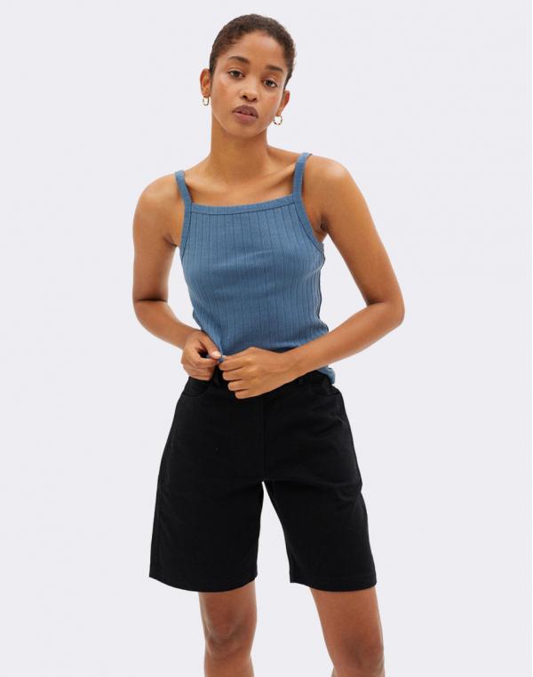Thinking MU Blue Trash Aster Top BLUE XS