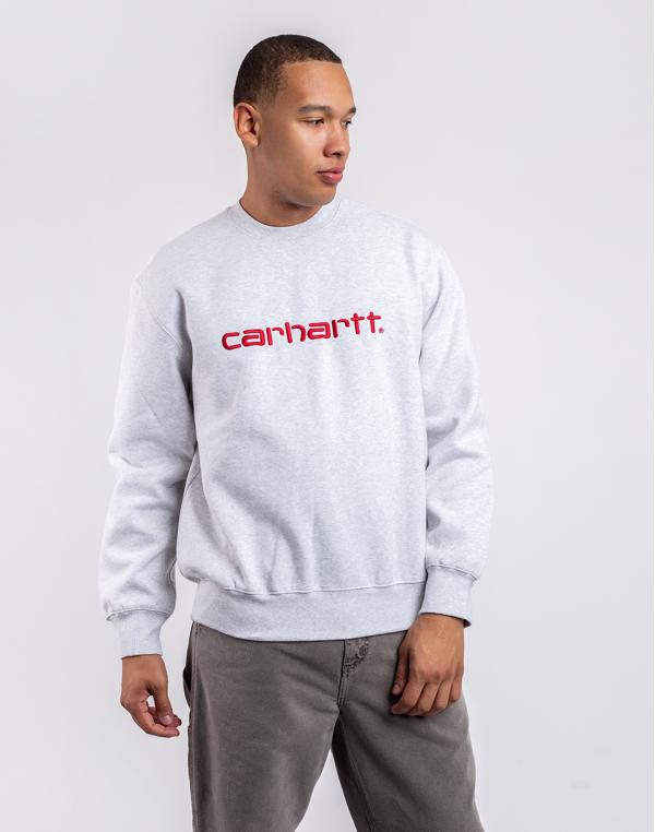 Carhartt WIP Carhartt Sweat Ash Heather / Rocket S