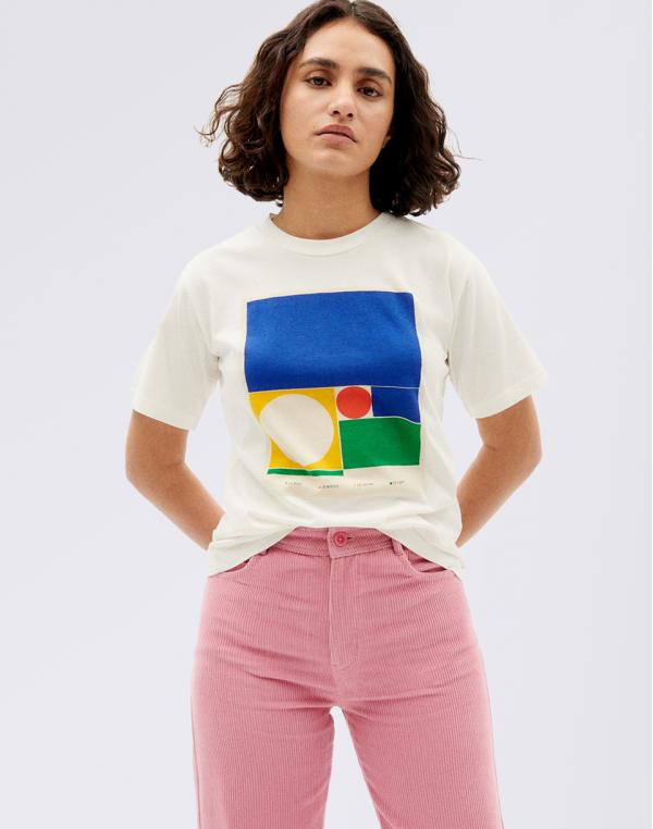 Tričko Thinking MU Color Chart T-Shirt SNOW WHITE