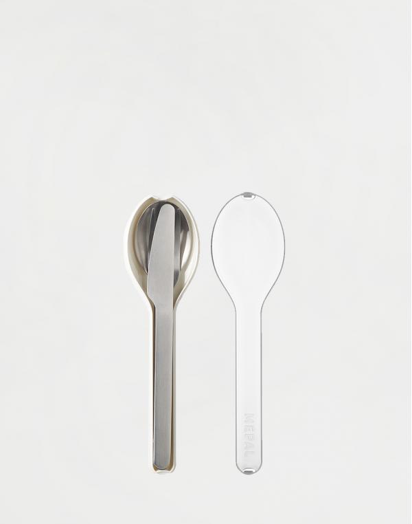 Mepal Cutlery Set Ellipse 3 pcs White