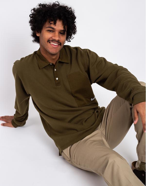 Forét Dawn Polo Sweatshirt ARMY S
