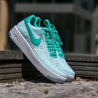 Nike Wmns Air Force 1 Flyknit Low Hyper Turq/ Hyper Turq