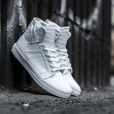 Supra Skytop White/ White/ Red-White