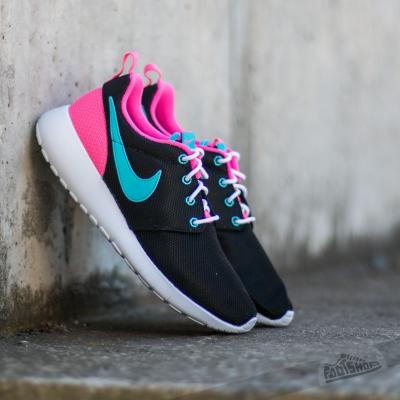 Nike Roshe One (GS) Black/ Gmm Blue-Pink Blast-White