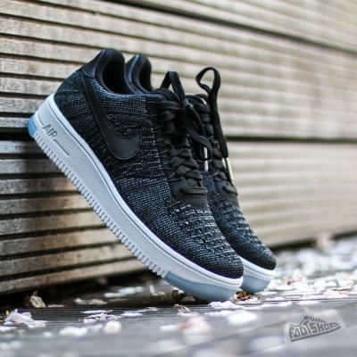 Nike W Air Force 1 Flyknit Low Black/ Black-White