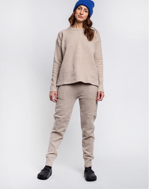 Armedangels Faay Recycled Wool dark caramel melange M