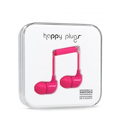 Sluchátka Happy Plugs In-Ear cerise