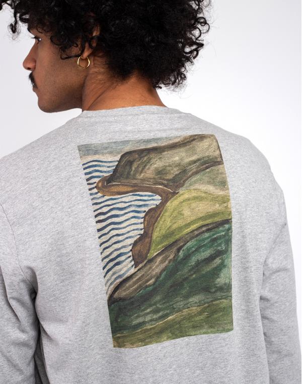 Tričko Forét Hill Longsleeve LIGHT GREY MELANGE
