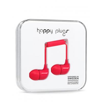 Sluchátka Happy Plugs In-Ear Red