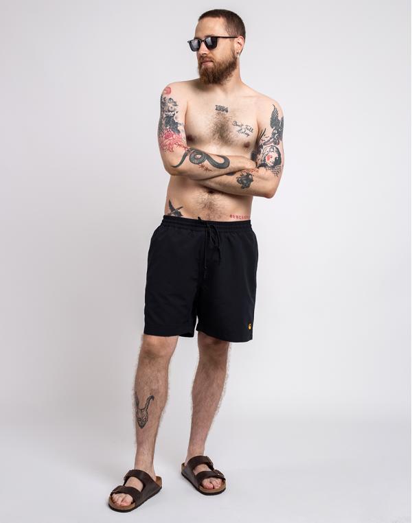 Carhartt WIP Chase Swim Trunks Dark Navy / Gold L