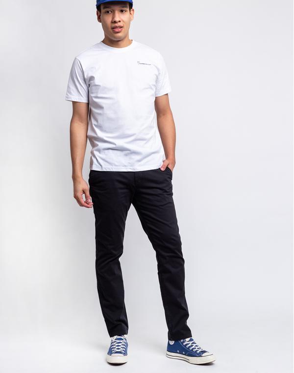 Knowledge Cotton Chuck Regular Stretched Chino Pant 1300 Black Jet W32/L34
