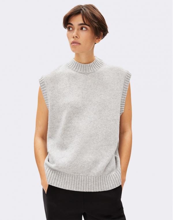 Armedangels Ilgaa light grey melange M
