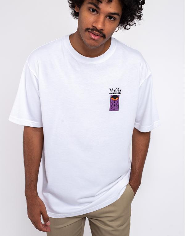 Tričko Makia Kosmos T-Shirt white