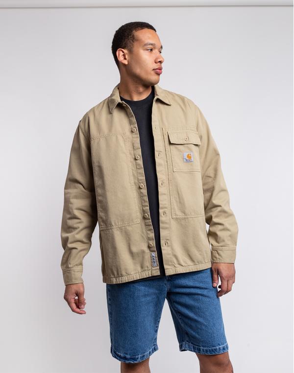 Carhartt WIP L/S Charter Shirt Ammonite garment dyed S