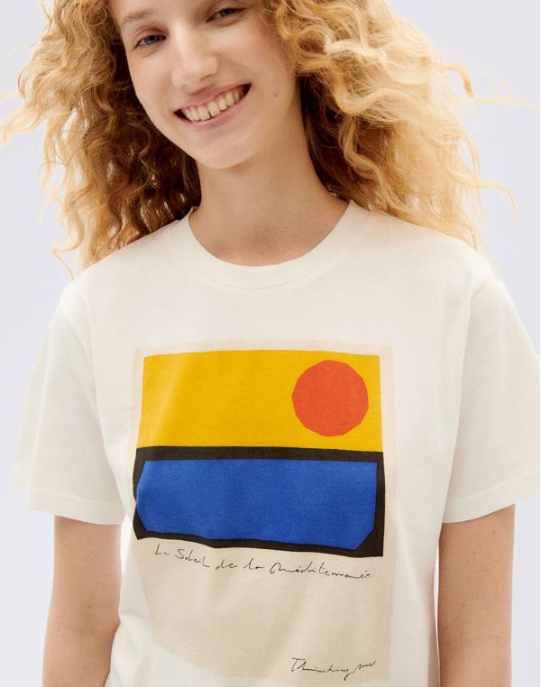 Tričko Thinking MU Le Soleil T-Shirt SNOW WHITE