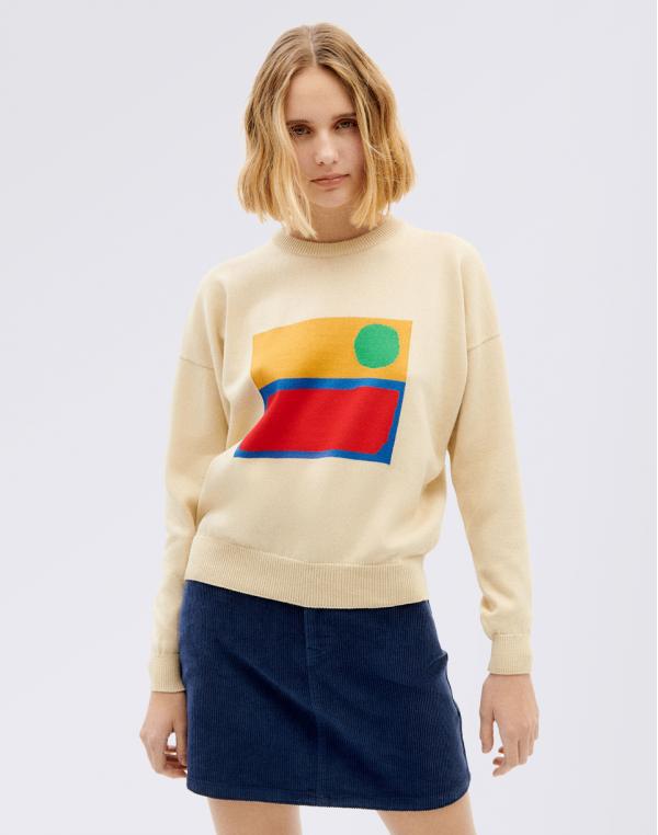 Thinking MU Le Soleil Trash Paloma Knitted Sweater MULTICOLOR XS