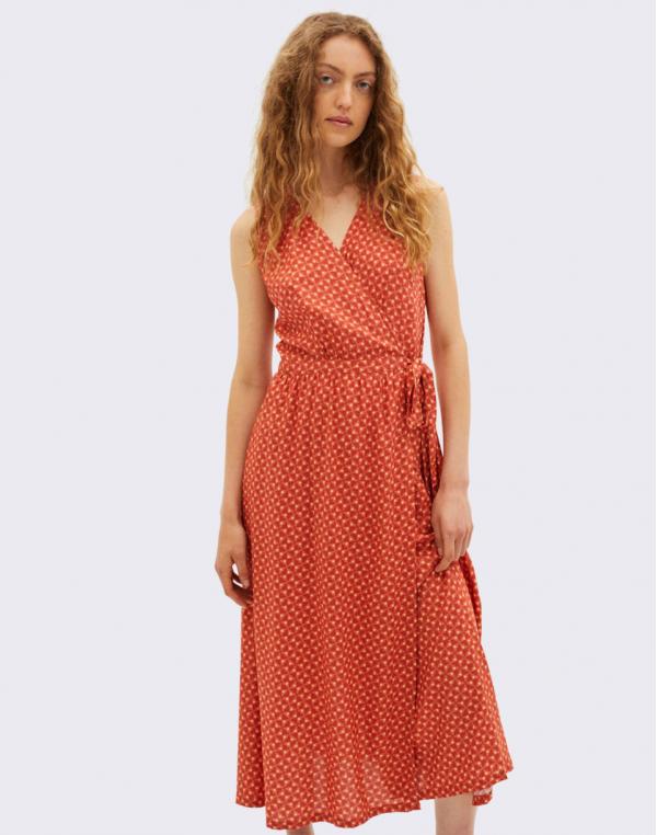 Thinking MU Mediterraneo Amapola Dress RED XS