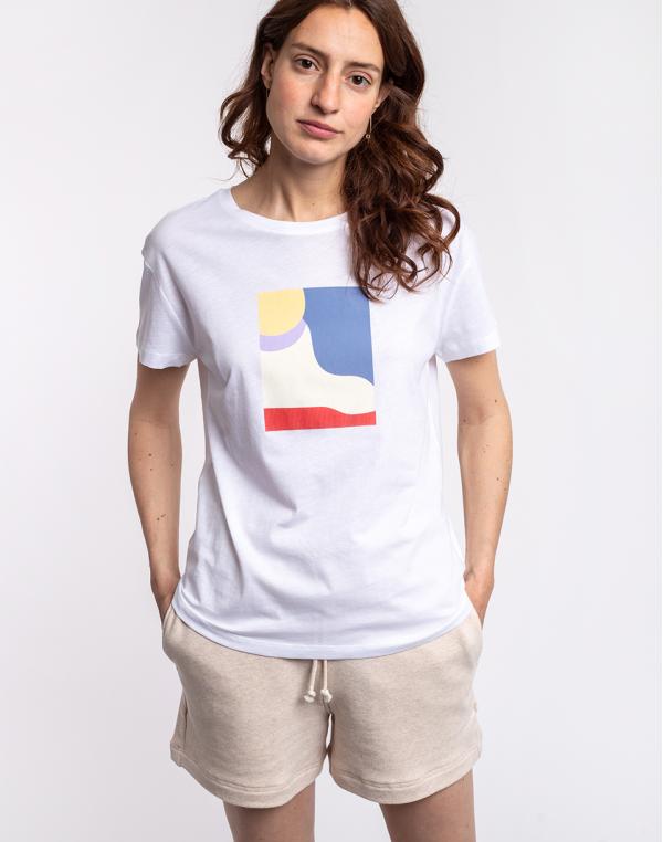 Tričko Armedangels Nelaa Sunshine white