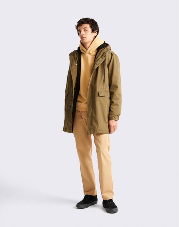 Thinking MU Olive Green Trash Peps Coat OLIVE GREEN S