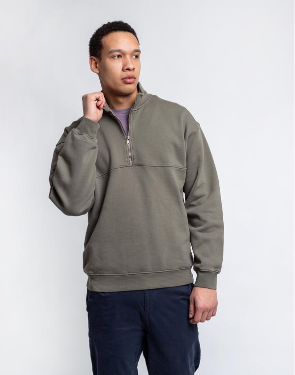 Colorful Standard Organic Quarter Zip Dusty Olive XS