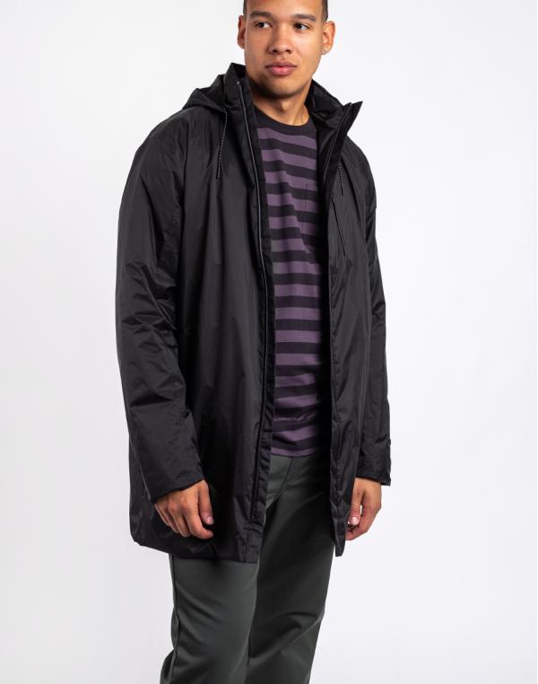 Rains Padded Nylon Coat 01 Black XS