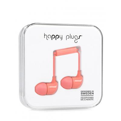 Sluchátka Happy Plugs In-Ear Coral