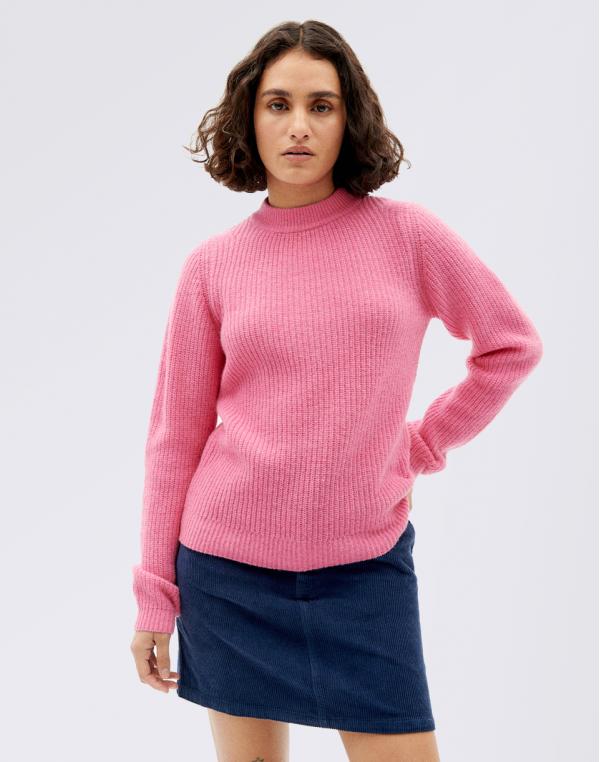 Thinking MU Pink Hera Knitted Sweater PINK XS