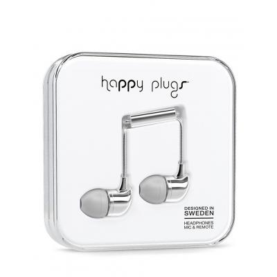 Sluchátka Happy Plugs In-Ear silver