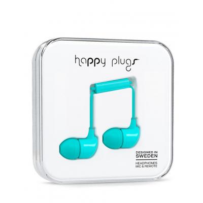 Sluchátka Happy Plugs In-Ear Turqoise
