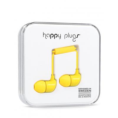 Sluchátka Happy Plugs In-Ear yellow