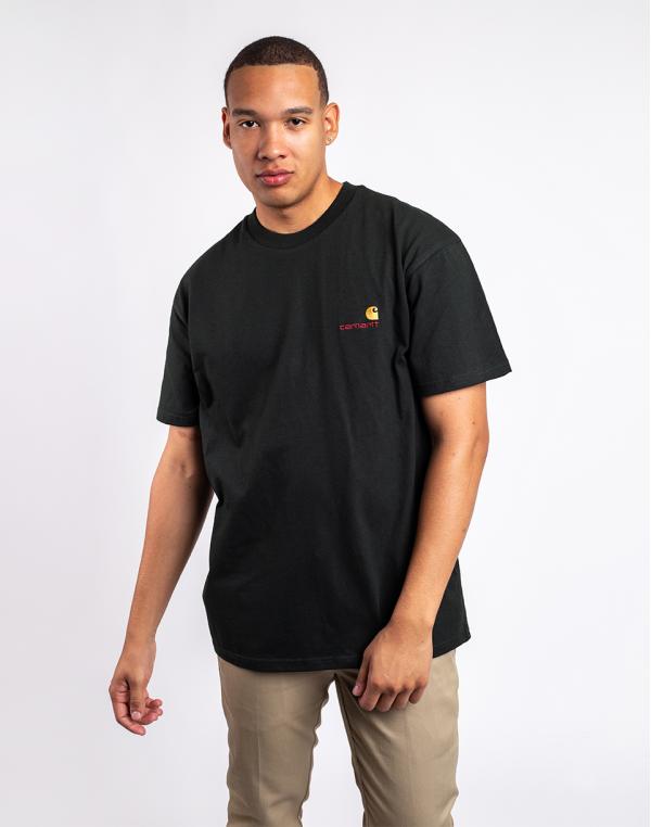 Tričko Carhartt WIP S/S American Script T-Shirt Dark Cedar