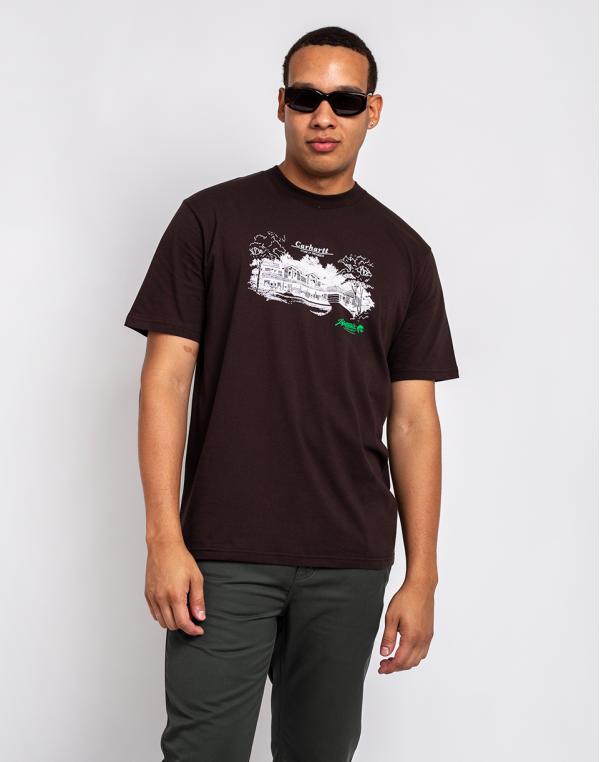 Tričko Carhartt WIP S/S Home Builders T-Shirt Dark Umber