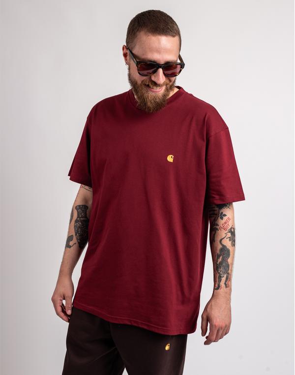 Tričko Carhartt WIP S/S Chase T-Shirt Corvina / Gold