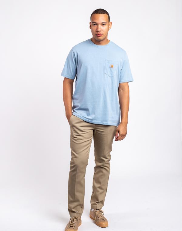 Tričko Carhartt WIP S/S Pocket T-Shirt Misty Sky