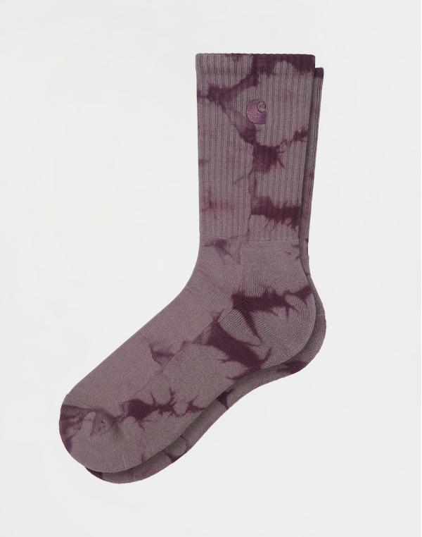 Carhartt WIP Vista Socks Dark Plum / Misty Thistle