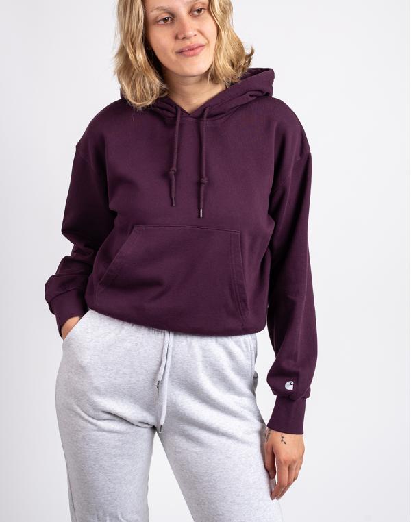Carhartt WIP W' Hooded Casey Sweatshirt Dark Plum / Silver M