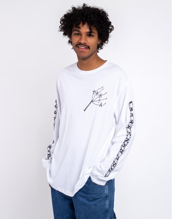 Tričko Makia Whip Long Sleeve white